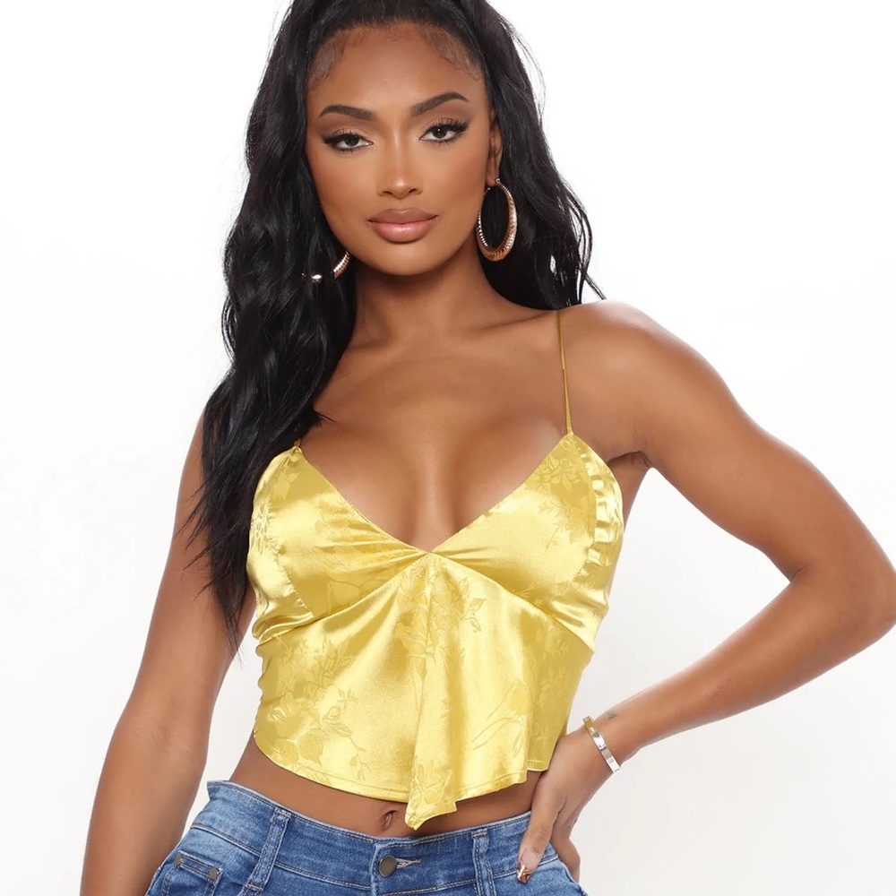 Fashion Nova callie satin cami top
